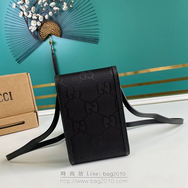 Gucci古馳包包 G家新款男包 625599 古奇男士小斜挎包 Gucci新款黑色手機包 gdj1399